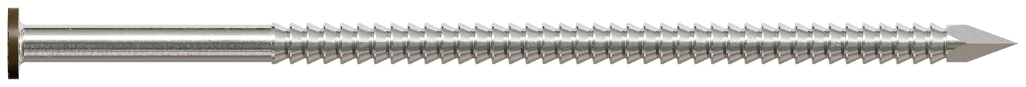 Simpson Strong-Tie S10SNDB1 Painted Siding Nail — 3 in. x .113 in. Type 304 Stainless Steel, Dark Brown (1 lb.)