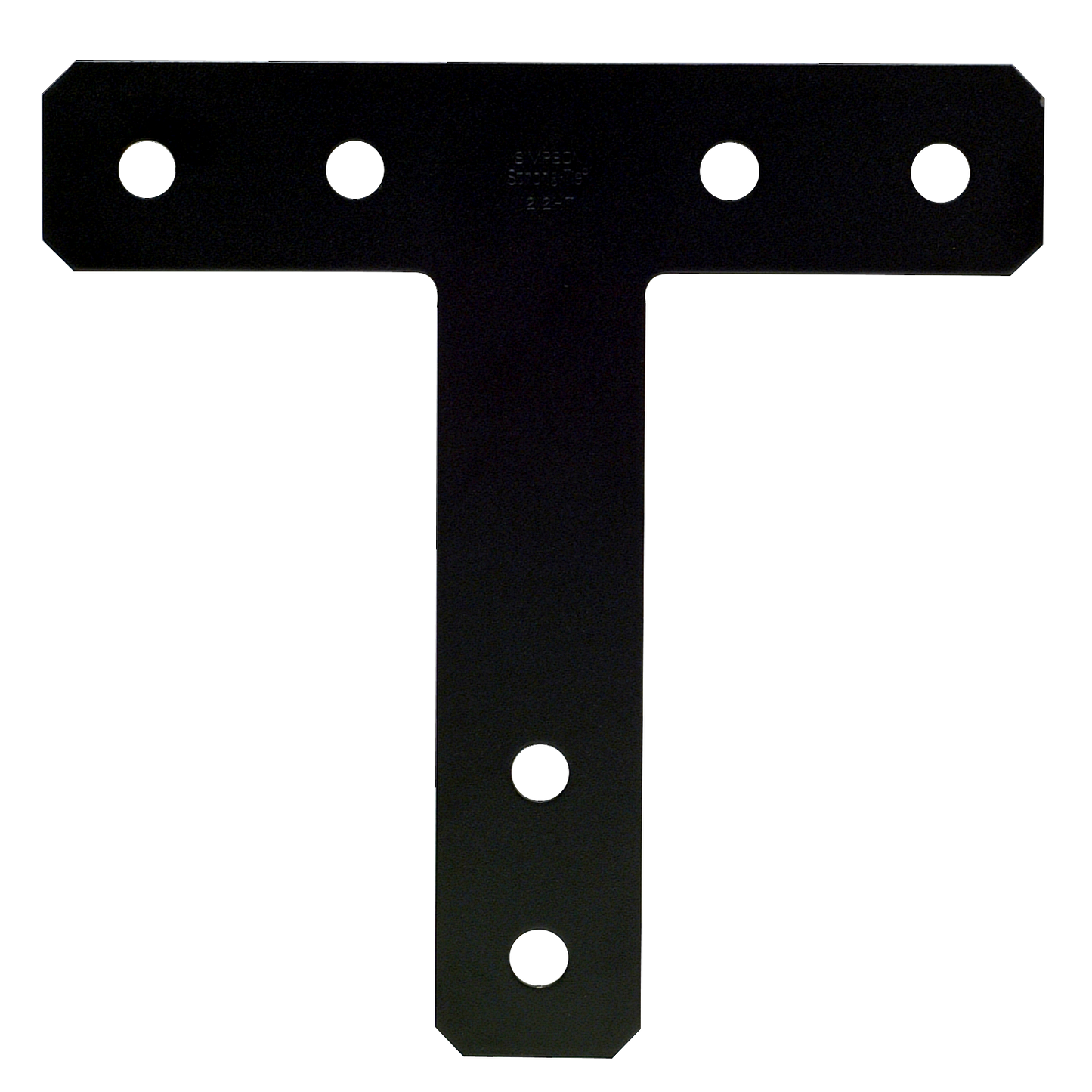 Simpson Strong-Tie 1212HTPC HTPC 12 in. x 12 in. 7-Gauge Black Powder-Coated Ornamental T Strap