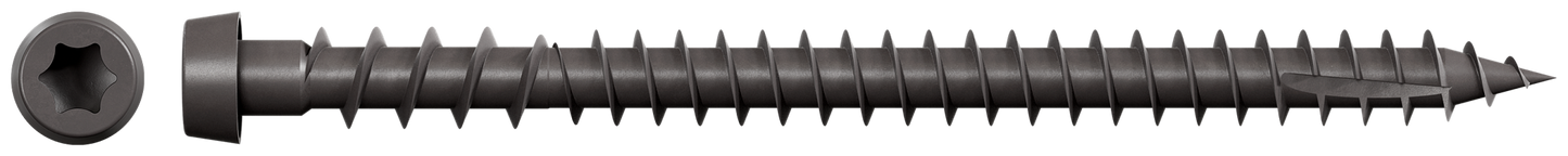 Simpson Strong-Tie DCU234SGR04 Deck-Drive™ DCU COMPOSITE Screw (Collated) — #10 x 2-3/4 in. Quik Guard® Gray 04 (1000-Qty)