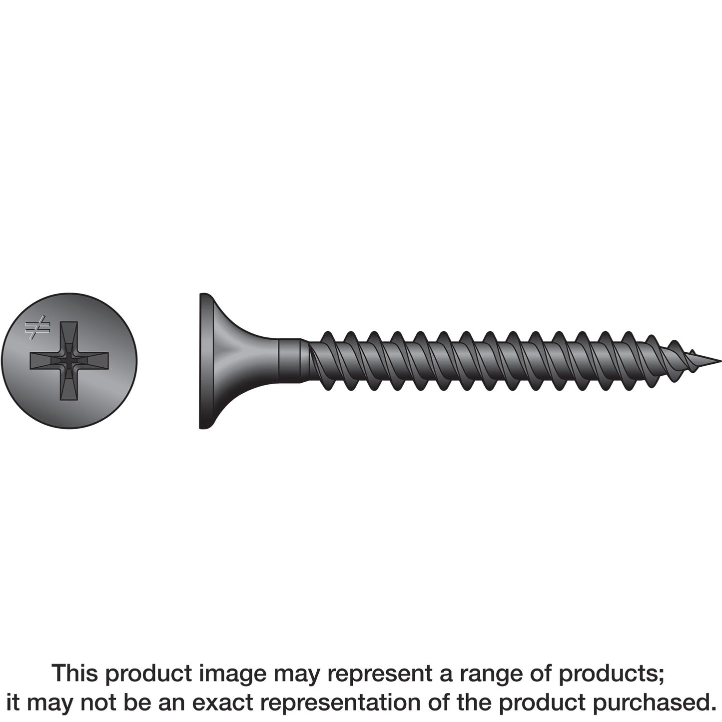 Simpson Strong-Tie DWF114PS DWF Drywall-to-CFS Screw (Collated) — #6 x 1-1/4 in. #2 Phillips Bugle Head (2500-Qty) (Pack of 100)