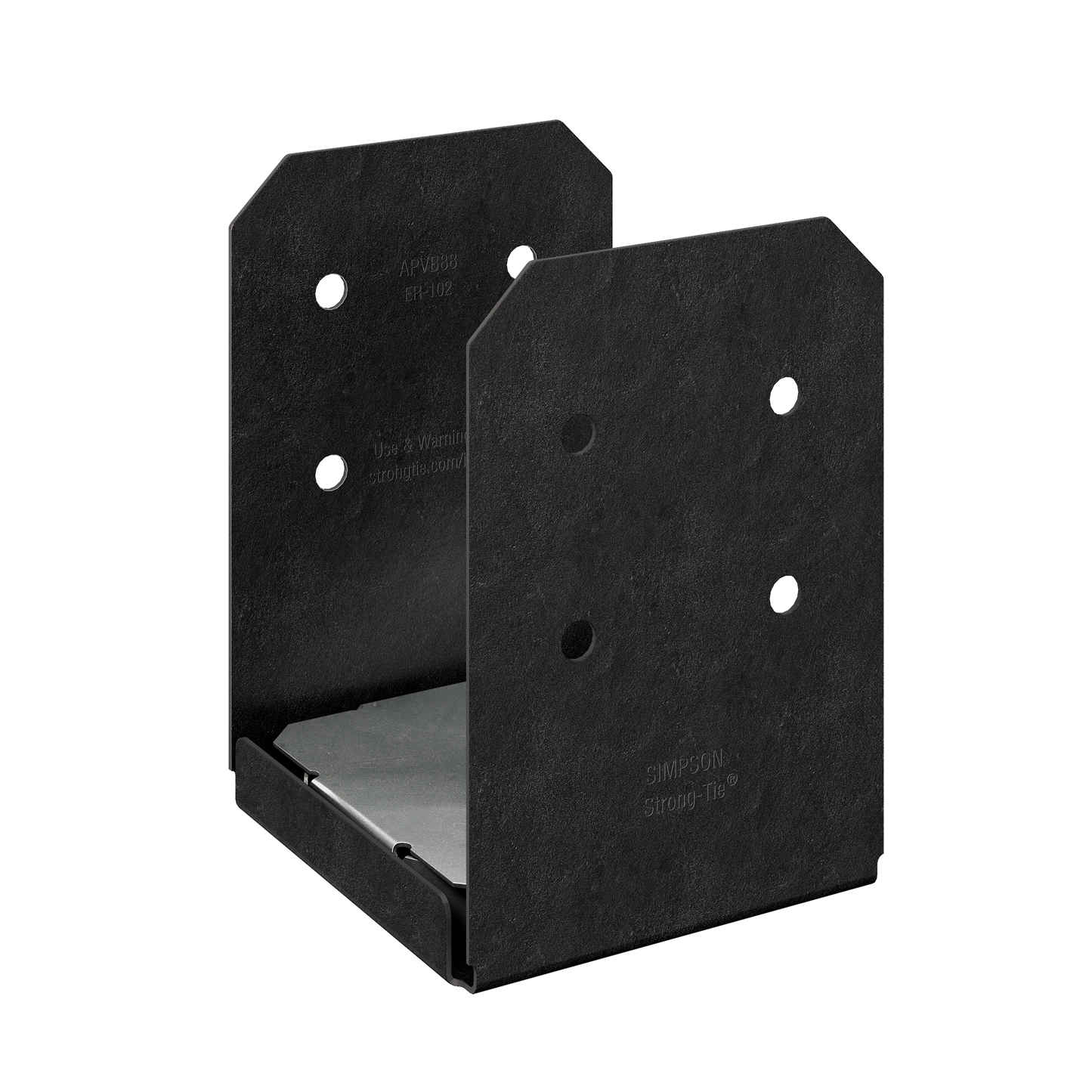 Simpson Strong-Tie APVB88 Outdoor Accents® Avant Collection™ ZMAX®, Black Powder-Coated Post Base for 8x8 (Pack of 96)