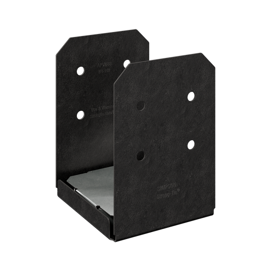 Simpson Strong-Tie APVB88 Outdoor Accents® Avant Collection™ ZMAX®, Black Powder-Coated Post Base for 8x8