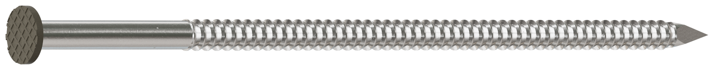 Simpson Strong-Tie S16SNDG1 Painted Siding Nail — 3-1/2 in. x .120 in. Type 304 Stainless Steel, Gray (1 lb.) (Pack of 800)