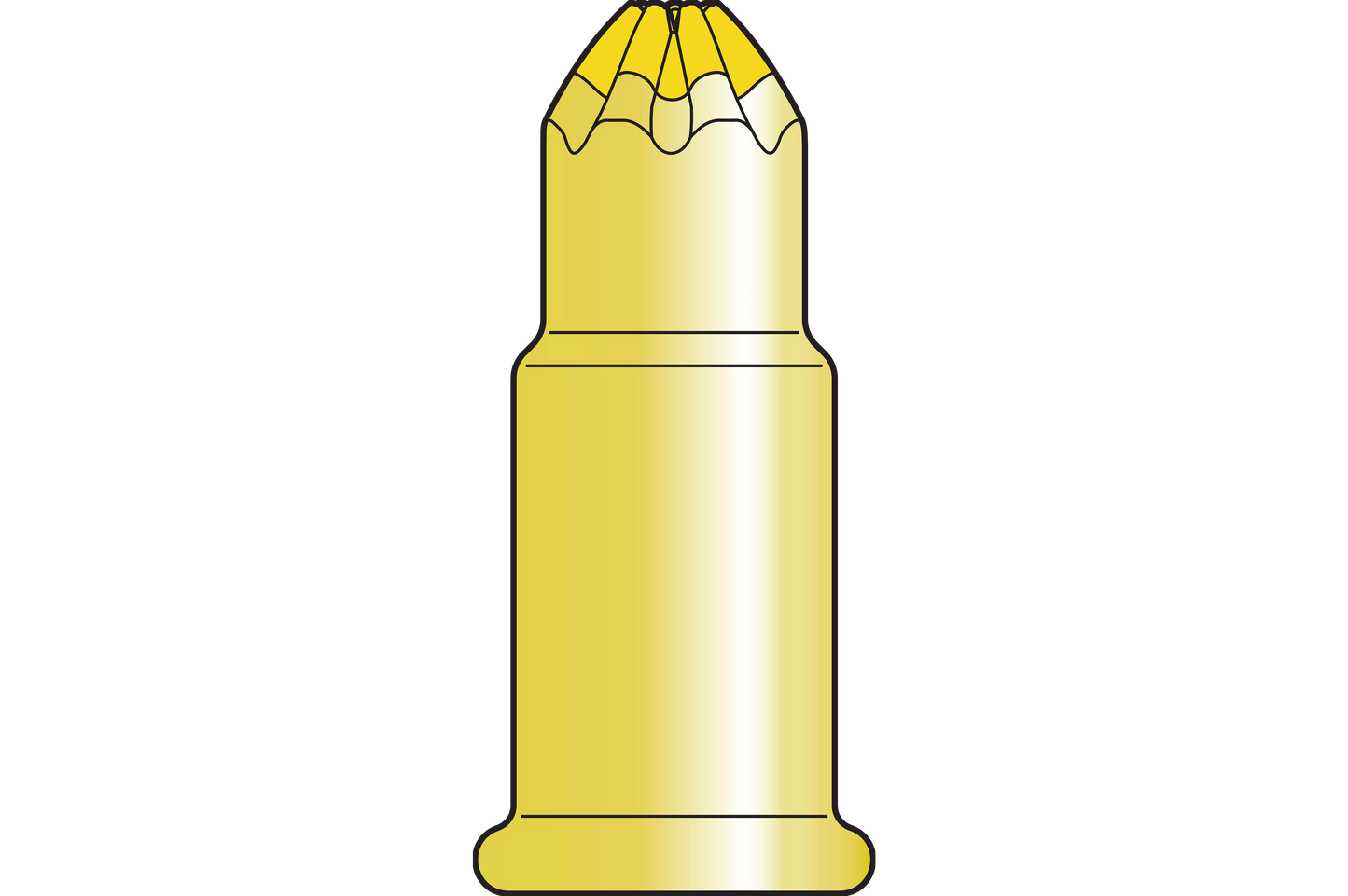 Simpson Strong-Tie P22AC4A P22AC 0.22-Caliber “A” Single-Shot Crimp Loads, LVL 4, Yellow - Imported (100-Qty) (Pack of 100)