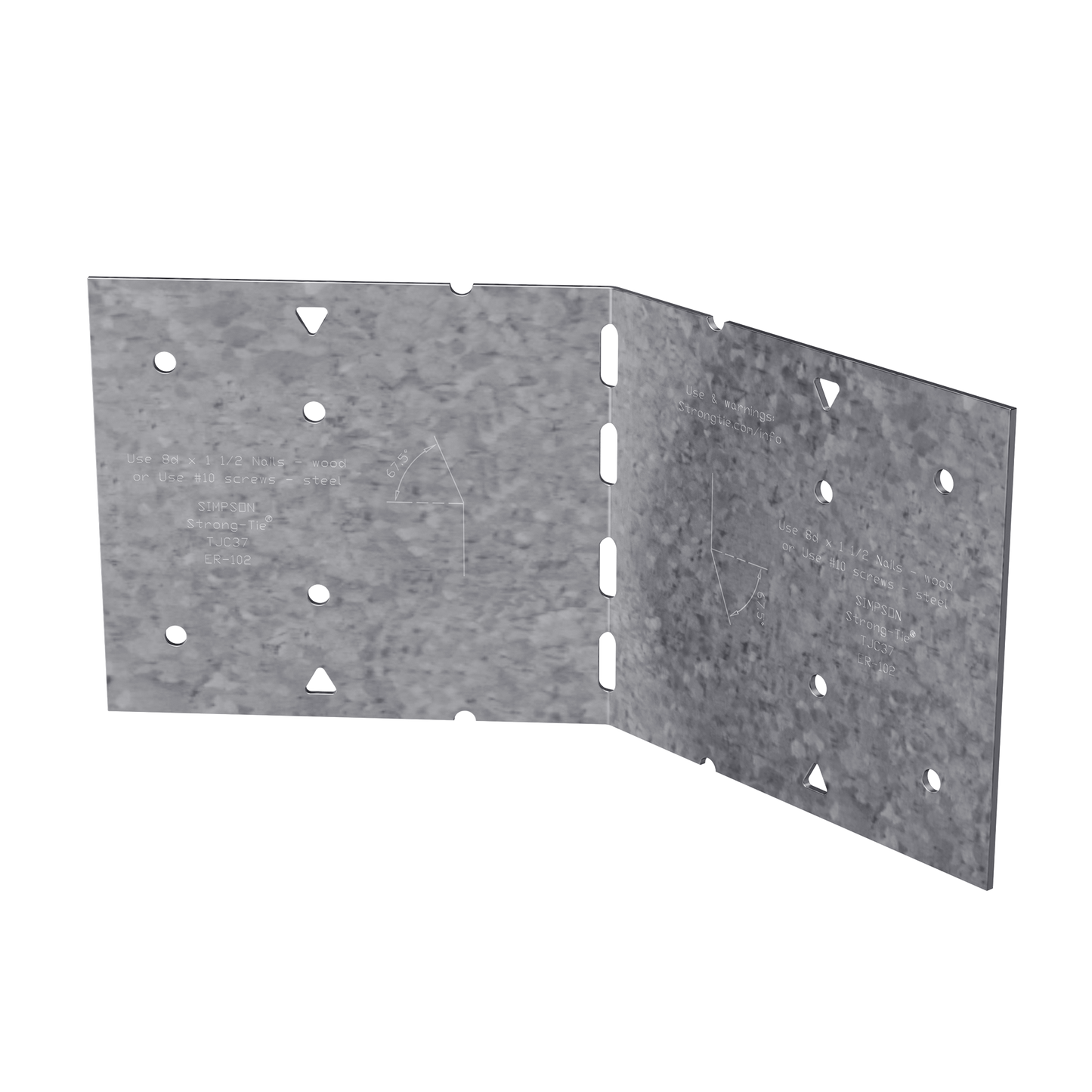 Simpson Strong-Tie TJC37 TJC 3-1/8 in x 7 in. Galvanized Jack Truss Connector (Pack of 50)