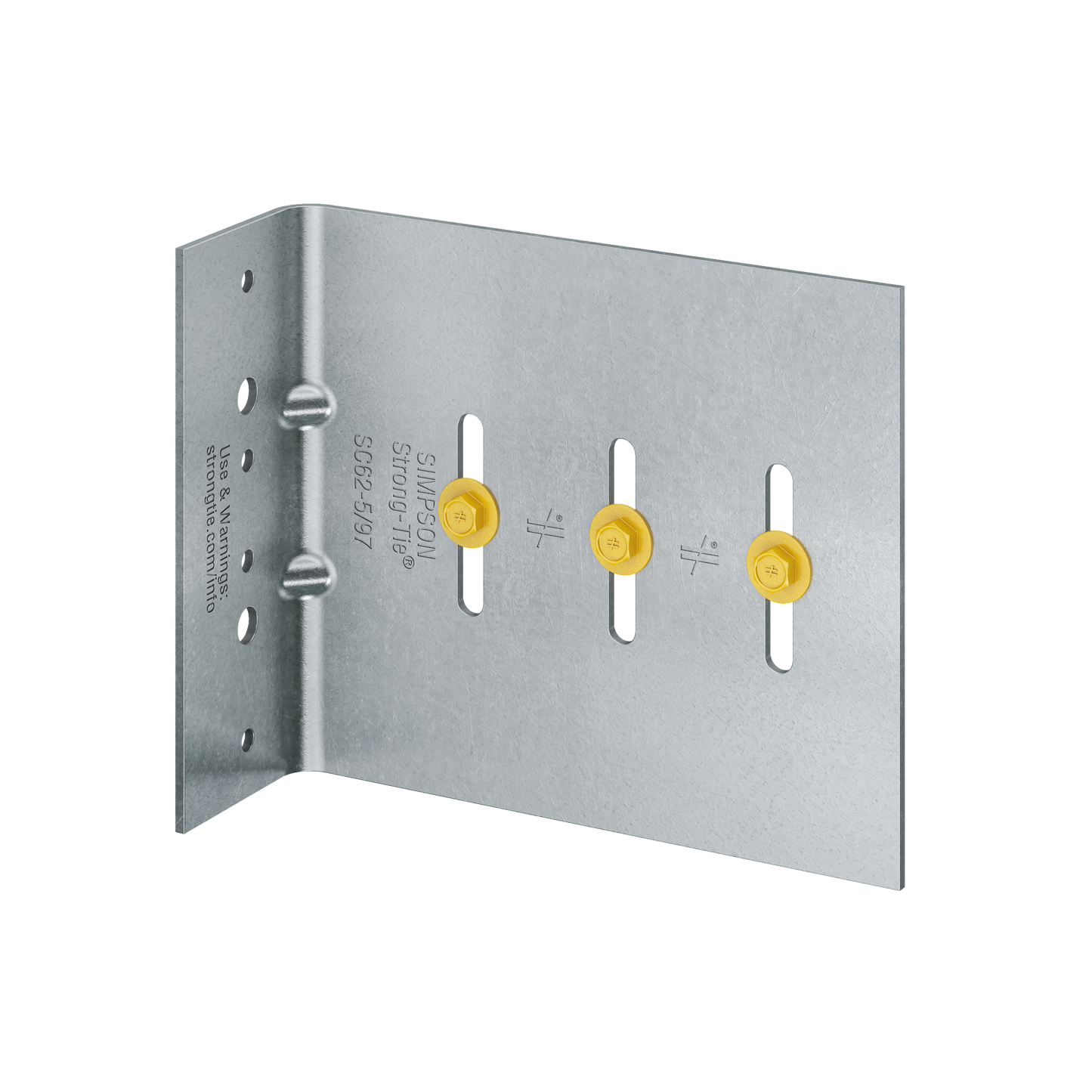Simpson Strong-Tie SC62-5/97-KT25 SC 6 in. 12 ga. Bypass Framing Slide-Clip Connector w/ Screws (Qty-25)