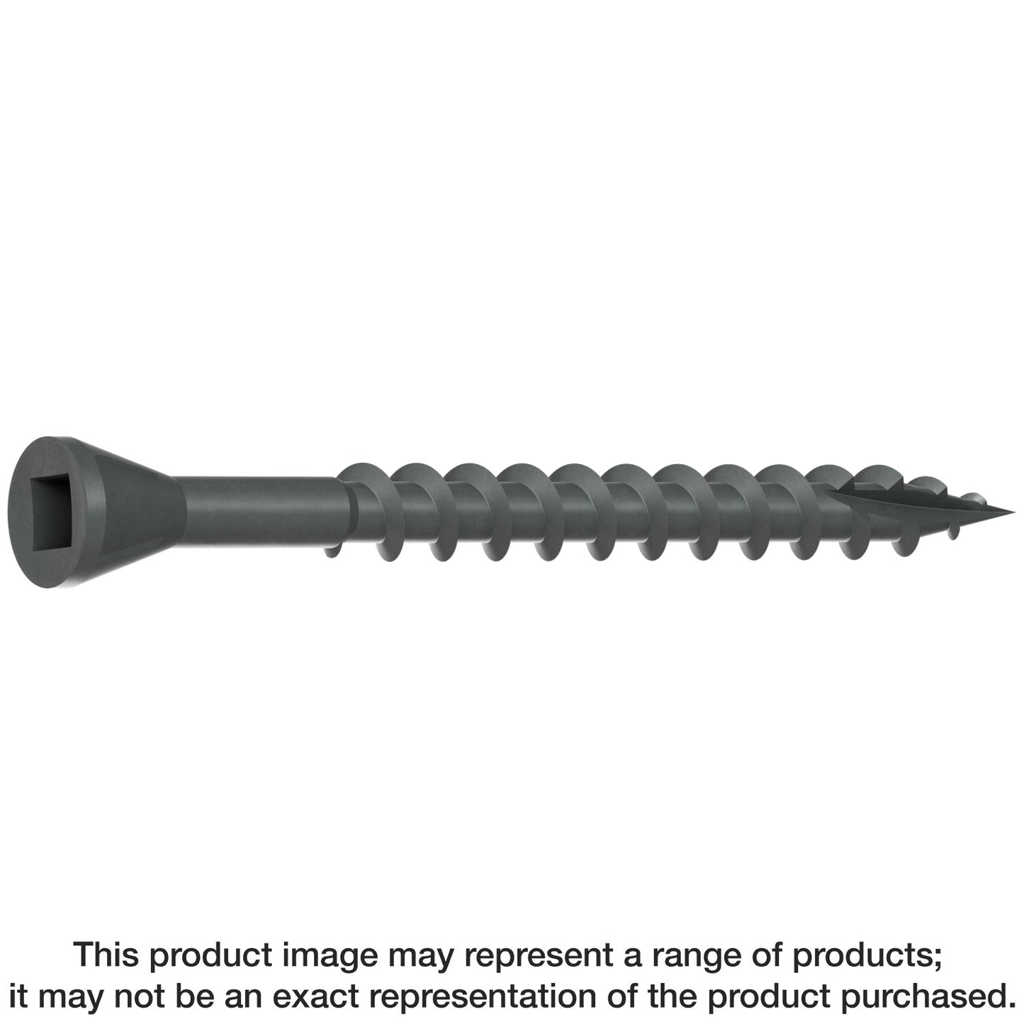 Simpson Strong-Tie DTHQ2S Trim-Head Screw, Type-17 Point — #8 x 2 in. #2U Square Drive, Quik Guard® (2000-Qty)