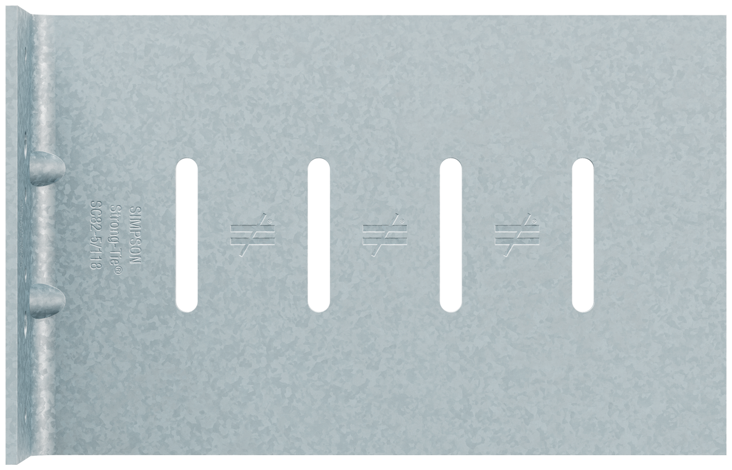 Simpson Strong-Tie SC82-5/118-KT25 SC 8 in. 10 ga. Bypass Framing Slide-Clip Connector w/ Screws (Qty-25) (Pack of 72)