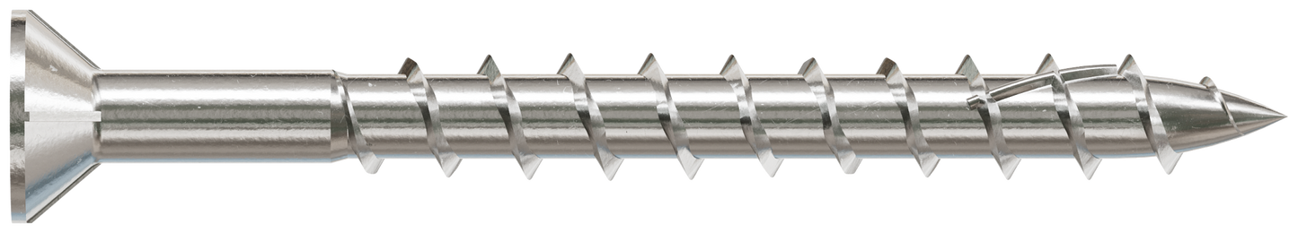 Simpson Strong-Tie S10250WP5 Deck-Drive™ DWP WOOD SS Screw — #10 x 2-1/2 in. T-25, Flat Head, Type 305 (5 lb.)