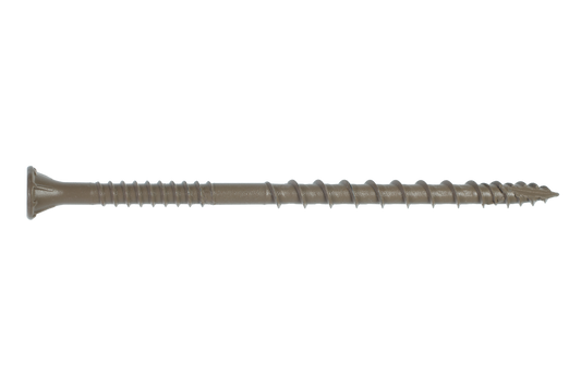 Simpson Strong-Tie DSVT312R350 Deck-Drive™ DSV WOOD Screw — #10 x 3-1/2 in. T-25, Flat Head, Quik Guard®, Tan (350-Qty) (Pack of 300)