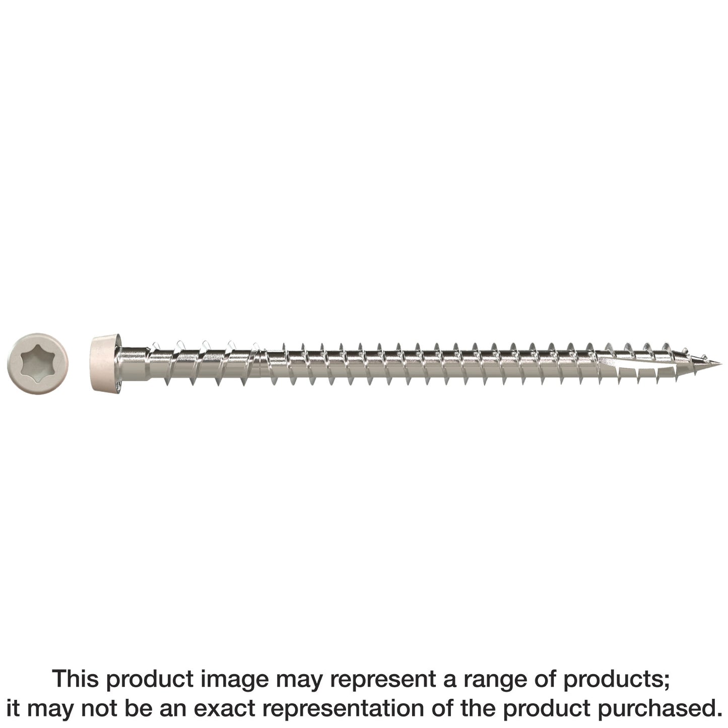 Simpson Strong-Tie DCU234P316GR05 Deck-Drive™ DCU COMPOSITE Screw — #10 x 2-3/4 in. T20, Type 316, Gray 05 (350-Qty) (Pack of 300)
