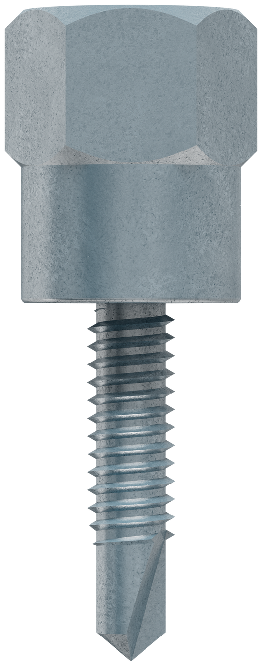 Simpson Strong-Tie RSV25100 Steel Rod Hanger 1/4 in. x 1 in. Vertical Threaded Anchor for 1/4 in. Rod (25-Qty) (Pack of 10)