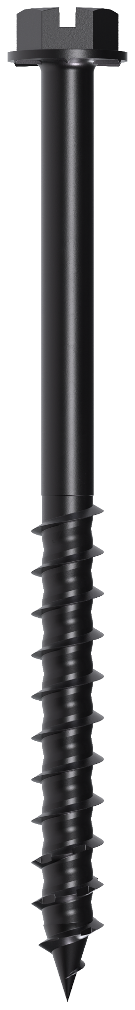 Simpson Strong-Tie TNTBL25314H Titen Turbo™ — 1/4 in. x 3-1/4 in. Hex-Head Concrete and Masonry Screw, Black (100-Qty)