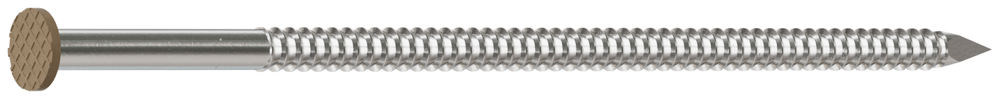 Simpson Strong-Tie S16SNDT1 Painted Siding Nail — 3-1/2 in. x .120 in. Type 304 Stainless Steel, Tan (1 lb.)
