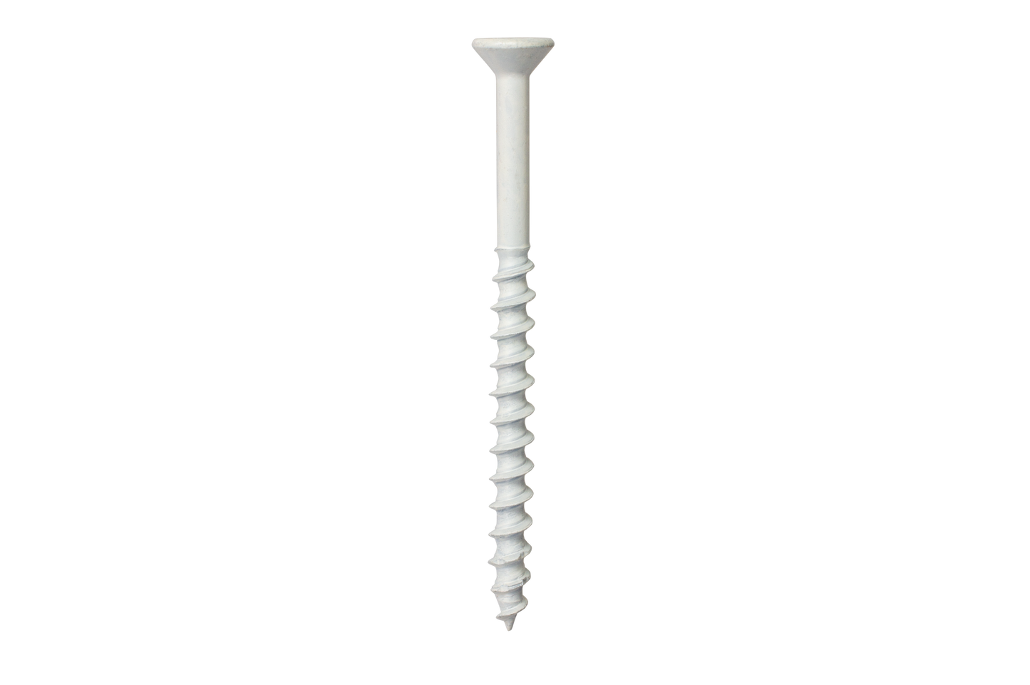 Simpson Strong-Tie TNTW18214TFC75 Titen Turbo™ — 3/16 in. x 2-1/4 in. 6-Lobe Flat-Head Concrete and Masonry Screw, White (75-Qty) (Pack of 4)