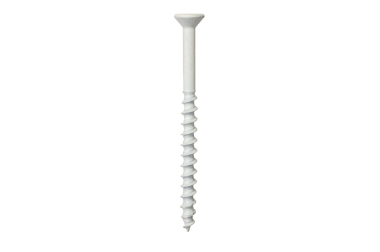 Simpson Strong-Tie TNTW18214TFC75 Titen Turbo™ — 3/16 in. x 2-1/4 in. 6-Lobe Flat-Head Concrete and Masonry Screw, White (75-Qty) (Pack of 1152)