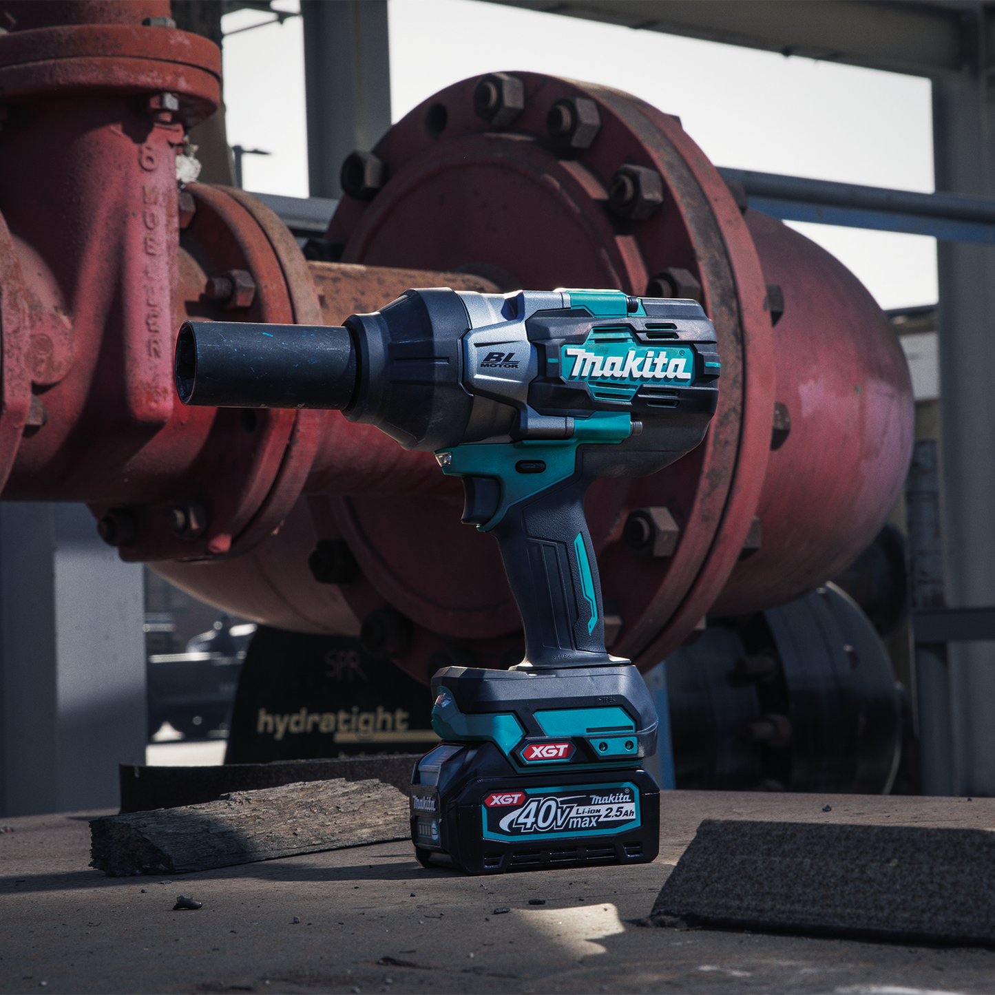 Makita GWT03D 40V max XGT® Brushless Cordless 4-Speed High-Torque 1/2" Sq. Drive Impact Wrench Kit w/ Detent Anvil (2.5Ah)