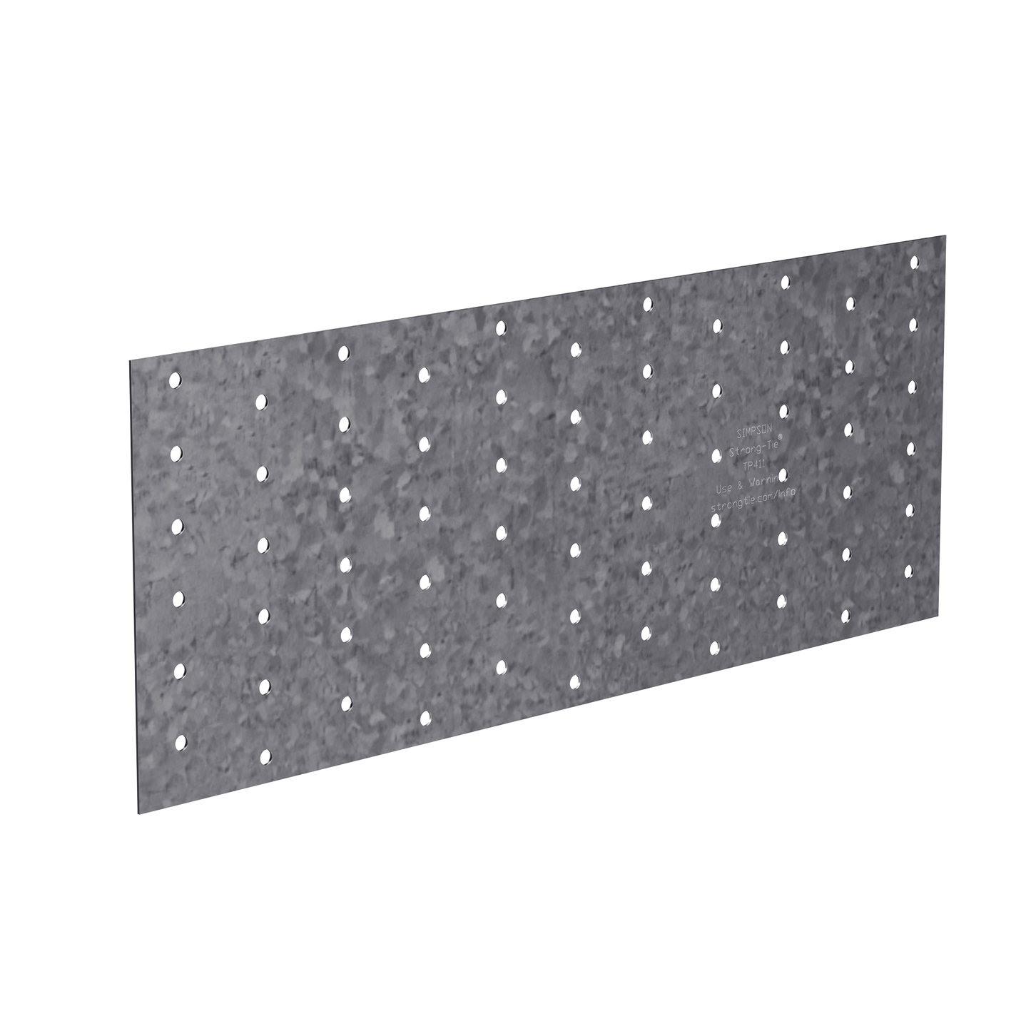 Simpson Strong-Tie TP411 TP 4-1/8 in. x 11 in. 20-Gauge Galvanized Tie Plate (Pack of 100)