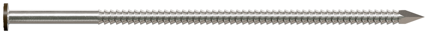 Simpson Strong-Tie S16SNDB1 Painted Siding Nail — 3-1/2 in. x .120 in. Type 304 Stainless Steel, Dark Brown (1 lb.)