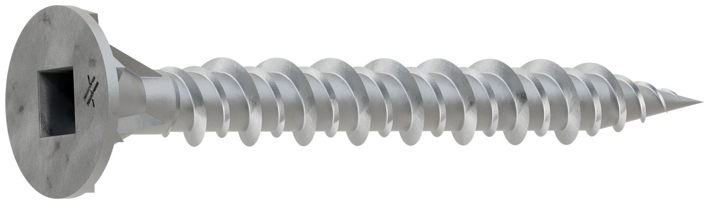 Simpson Strong-Tie CB3BLGHL158S CB3BLGHL Fiber-Cement Board Screw (Collated)— #9 x 1-5/8 in. #3 SQU (1500-Qty) (Pack of 100)