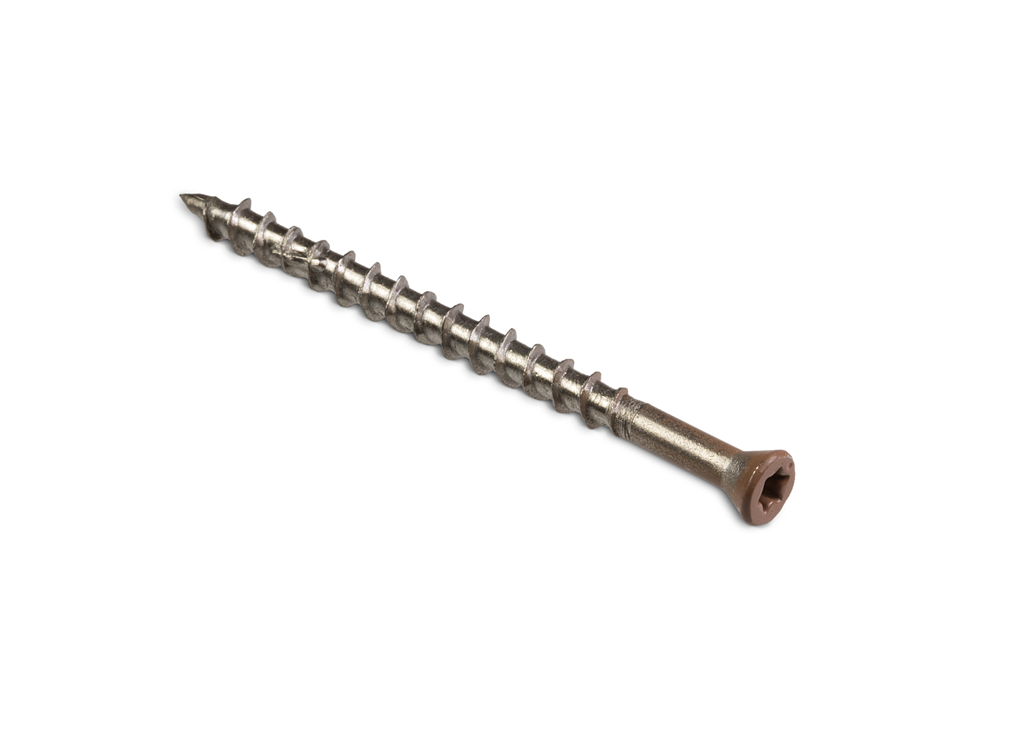 Simpson Strong-Tie T07225WJI Deck-Drive™ DWP WOOD SS Screw — #7 x 2-1/4 in. T-15, Trim Head, Type 316, Tan 03 (350-Qty) (Pack of 600)