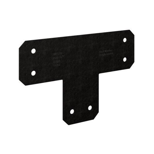 Simpson Strong-Tie APVT6 Outdoor Accents® Avant Collection™ ZMAX®, Black Powder-Coated T Strap for 6x6 (Pack of 256)