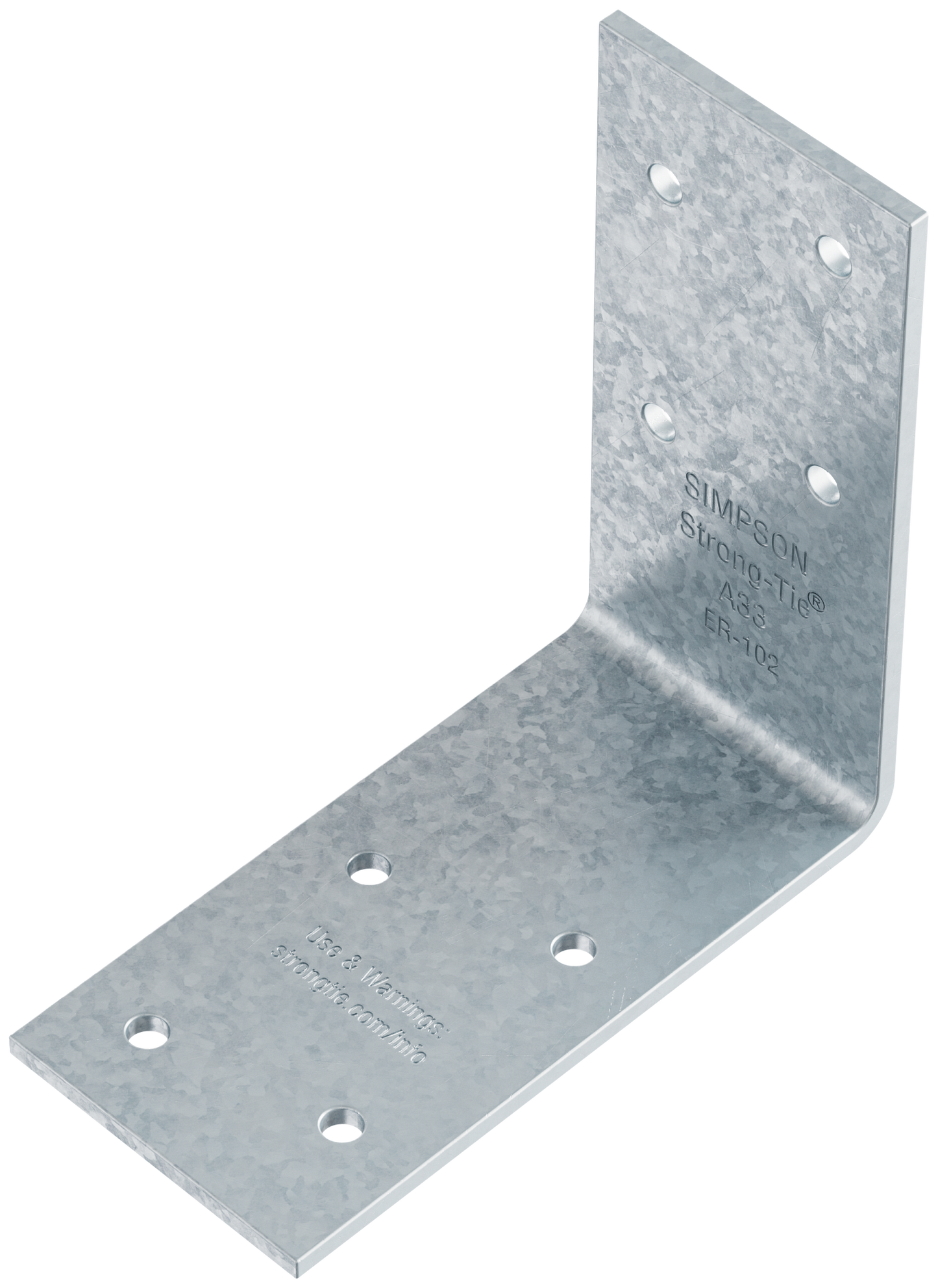 Simpson Strong-Tie A33 3 in. x 3 in. x 1-1/2 in. Galvanized Angle