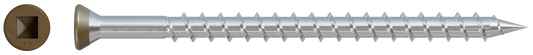 Simpson Strong-Tie DTH212S305BR01 Trim-Head Screw — Sharp Point (Collated) — #7 x 2 in. #2 SQ Type 305, Brown 01 (1000-Qty) (Pack of 100)