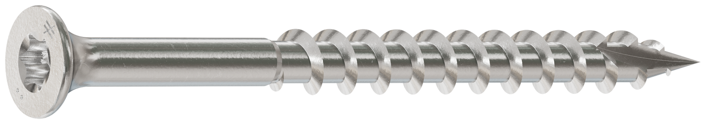 Simpson Strong-Tie S10C250DTP Bugle-Head Wood Screw, 6-Lobe Drive — #10 x 2-1/2-in. T25, Type 305 (350-Qty) (Pack of 6)