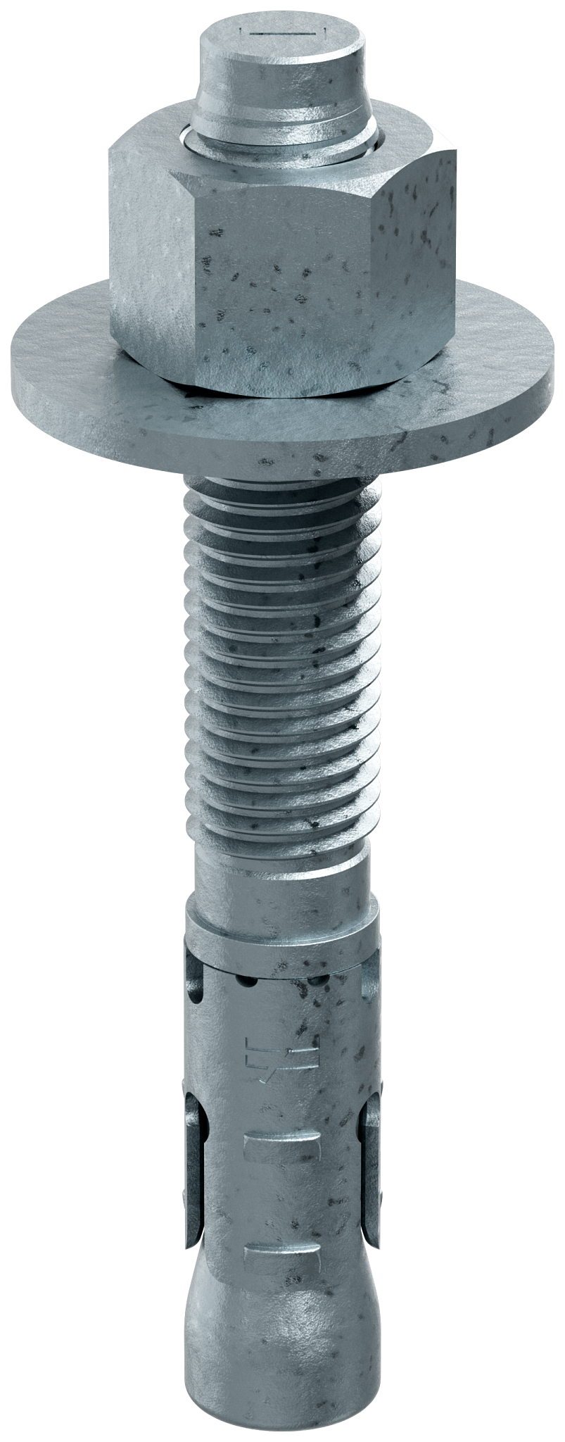 Simpson Strong-Tie STB2-75512MGF10 Strong-Bolt® 2 — 3/4 in. x 5-1/2 in. Mechanically Galvanized Wedge Anchor, Fully Assembled (10-Qty)