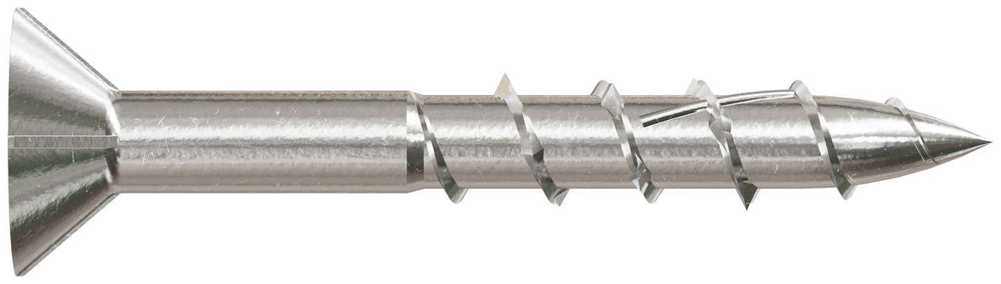 Simpson Strong-Tie T08125EDDI Deck-Drive™ DWP WOOD SS Screw — #8 x 1-1/4 in. T-20, Flat Head, Type 316 (175-Qty)