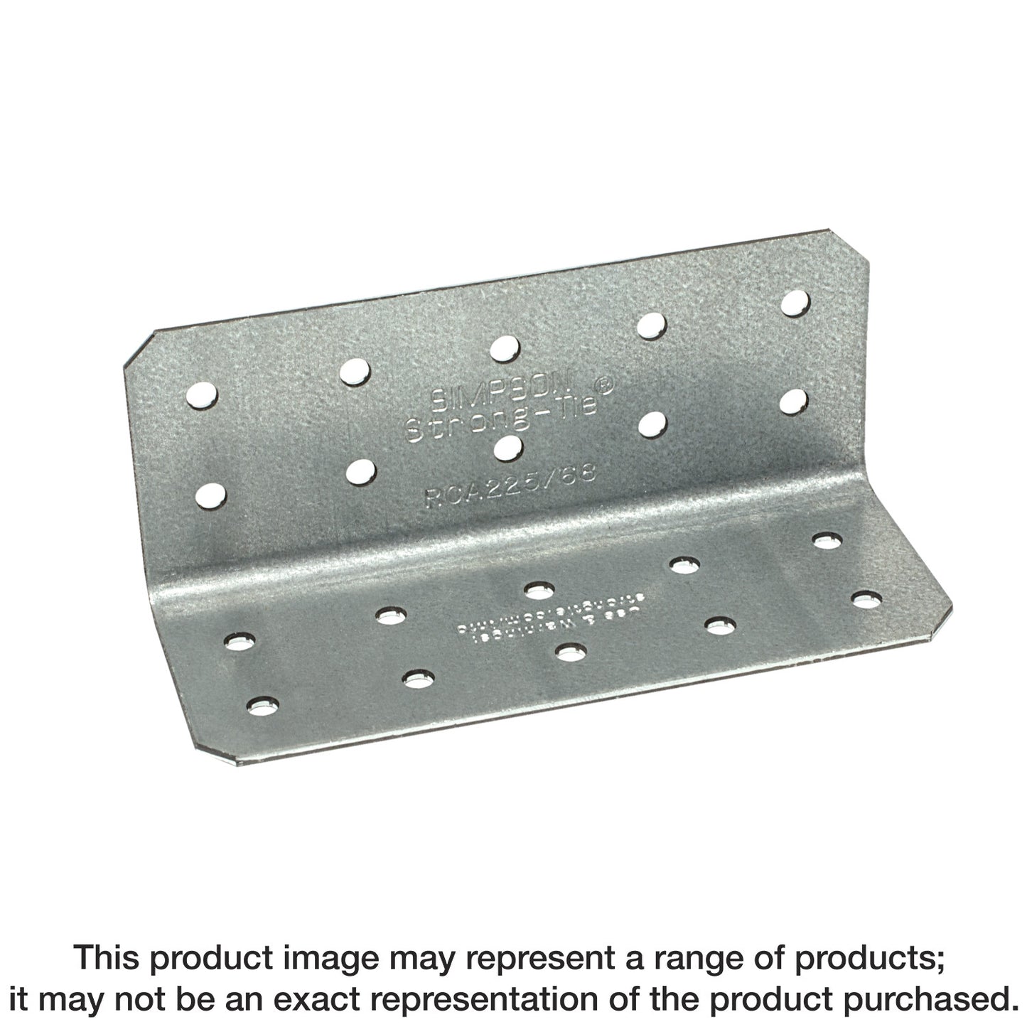 Simpson Strong-Tie RCA223/68-R125 RCA 2 in. x 2 in. x 3 in. 14-Gauge Galvanized Rigid Connector Angle (125-Qty) (Pack of 40)