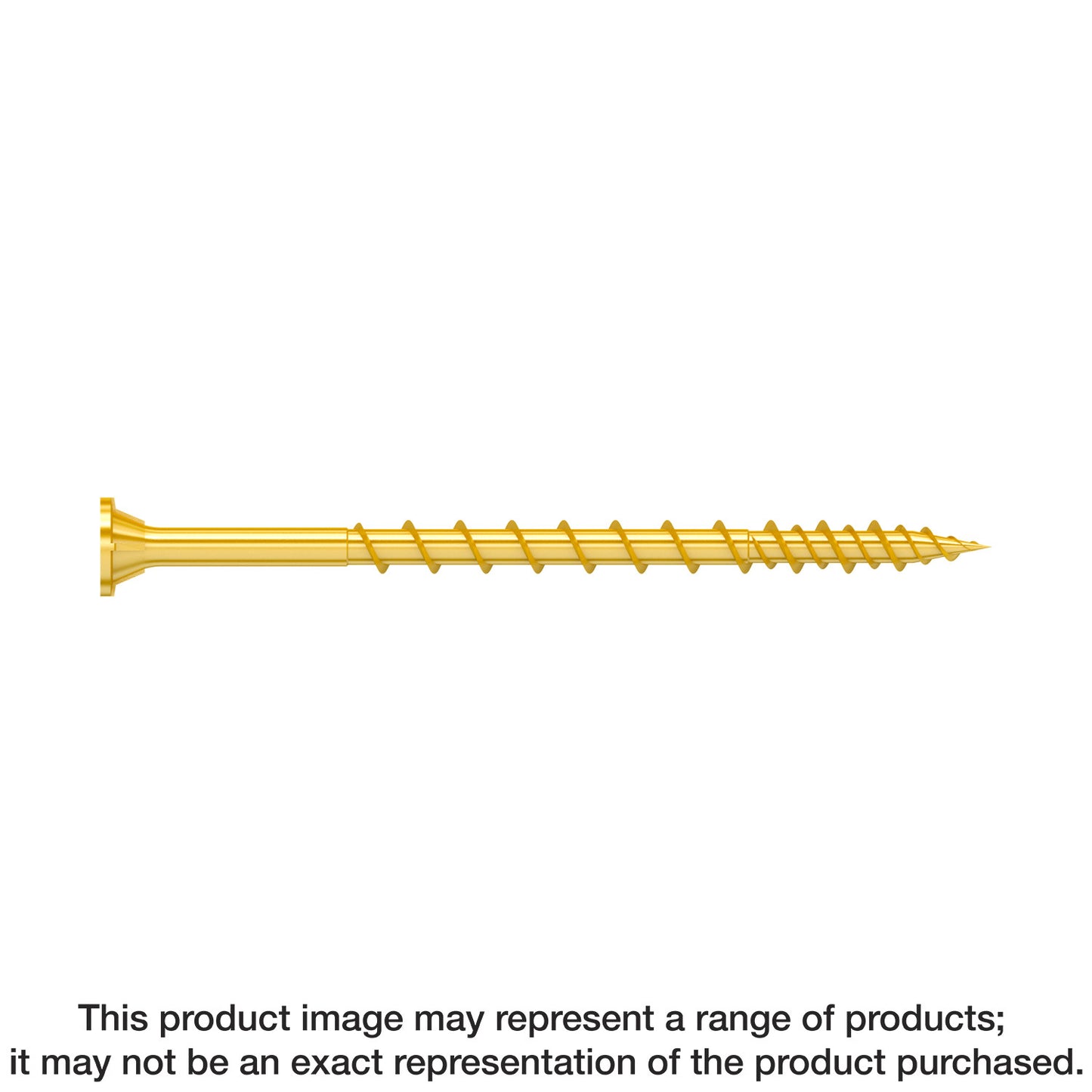 Simpson Strong-Tie WSV3S Strong-Drive® WSV SUBFLOOR Screw (Collated) — #9 x 3 in. T25, Yellow Zinc (1000-Qty)