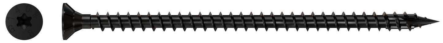 Simpson Strong-Tie SDCF8X140-R50 Strong-Drive® SDCF TIMBER-CF Screw — 0.315 in. x 5-1/2 in. T40, E-Coat® (50-Qty) (Pack of 360)