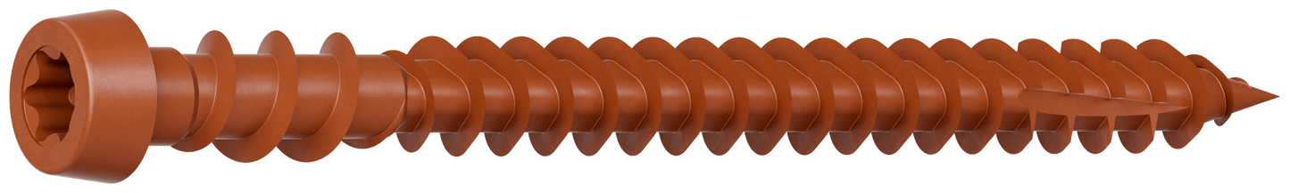 Simpson Strong-Tie DCU238STN01 Deck-Drive™ DCU COMPOSITE Screw (Collated) — #10 x 2-3/8 in. Quik Guard® Tan 01 (1000-Qty) (Pack of 100)