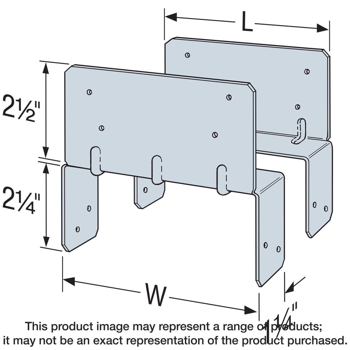 Simpson Strong-Tie LPC6Z LPCZ™ ZMAX® Galvanized Adjustable Post Cap for 6x (Pack of 40)