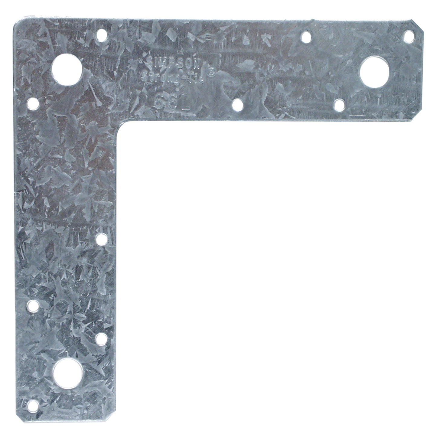 Simpson Strong-Tie 66L 6 in. x 6 in. 14-Gauge Galvanized L Strap