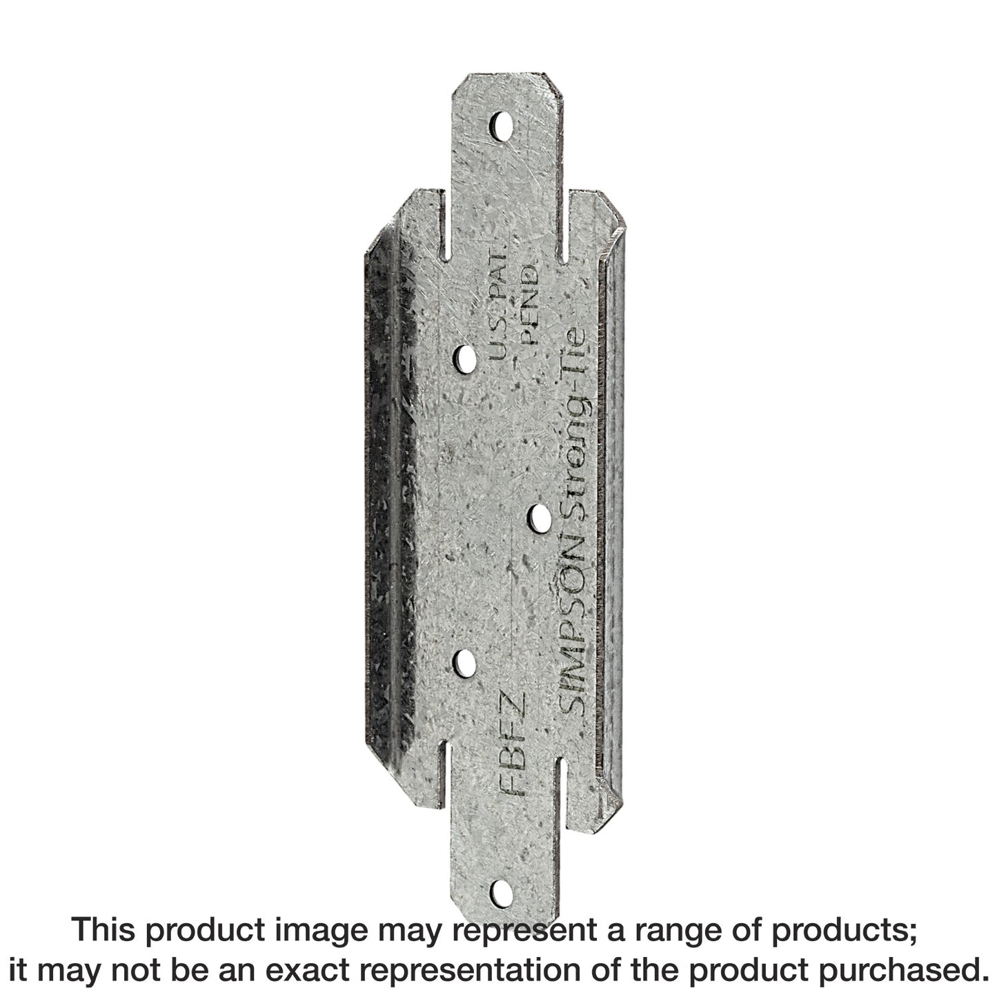 Simpson Strong-Tie FBFZ FBFZ™ ZMAX® Galvanized Flat Rail Fence Bracket for 2x4 (Pack of 100)