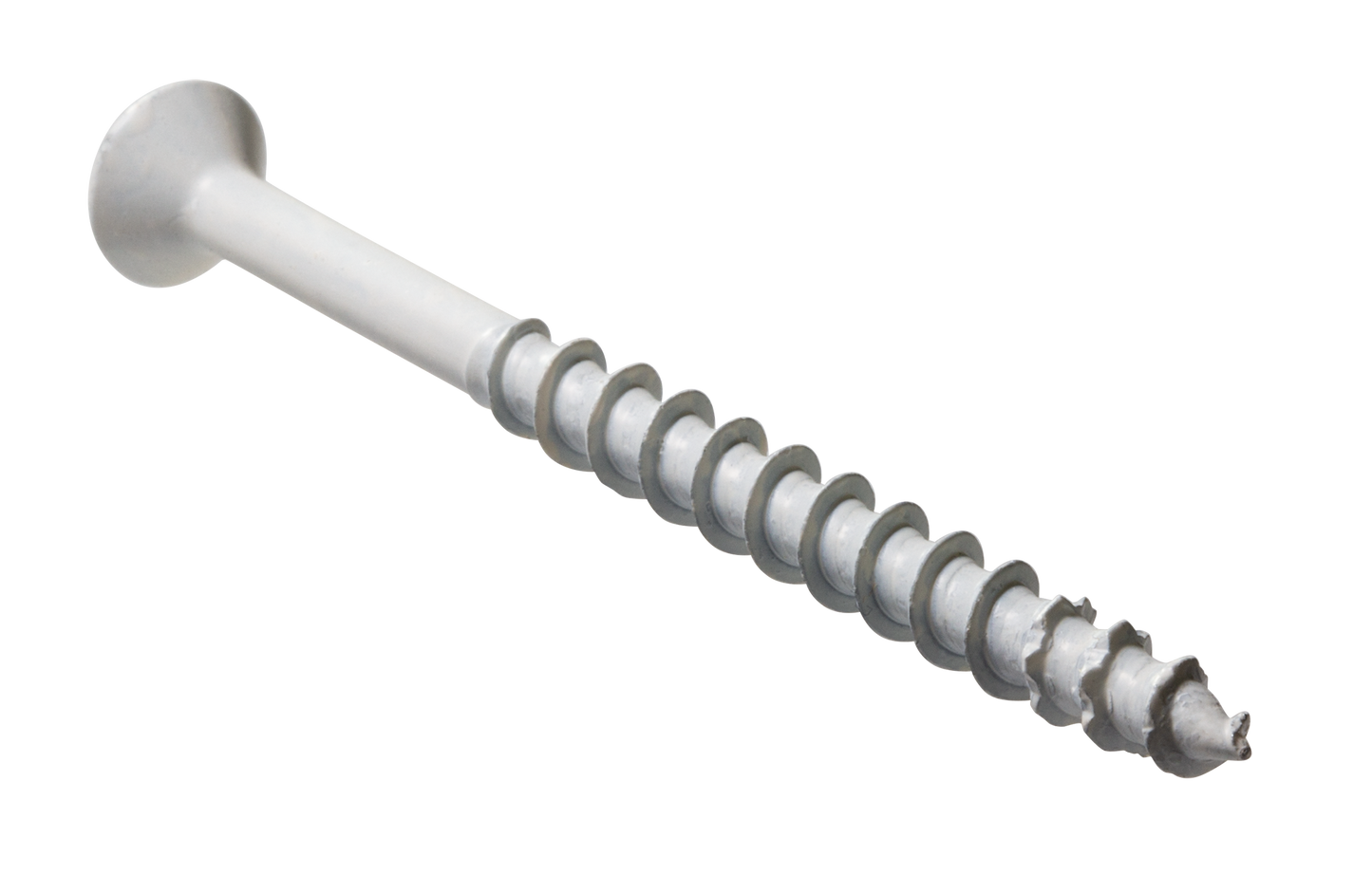 Simpson Strong-Tie TNTW18234TFC25 Titen Turbo™ — 3/16 in. x 2-3/4 in. 6-Lobe Flat-Head Concrete and Masonry Screw, White (25-Qty) (Pack of 1440)