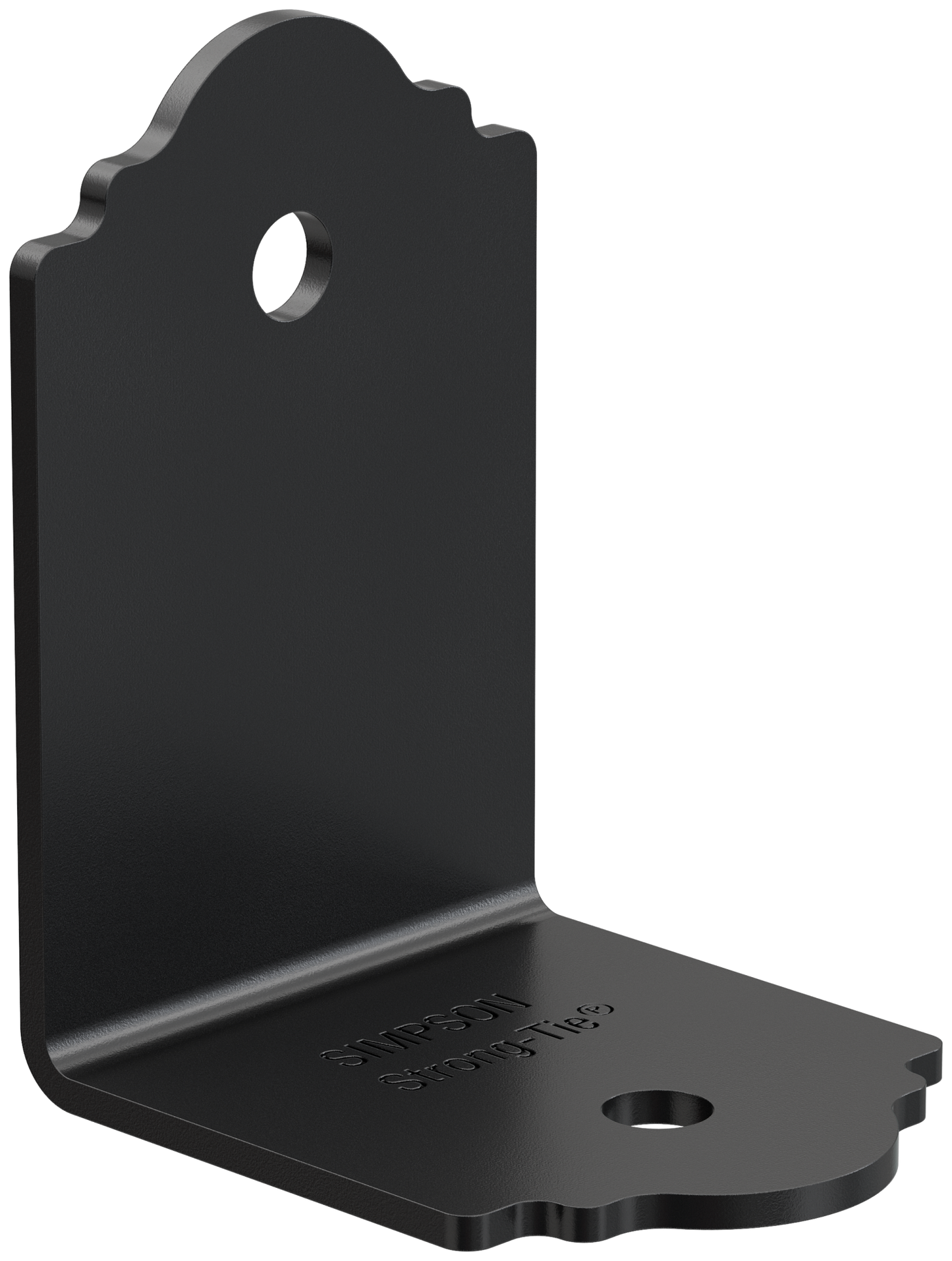 Simpson Strong-Tie APA21 Outdoor Accents® Mission Collection® ZMAX®, Black Powder-Coated 90° Angle for 2x