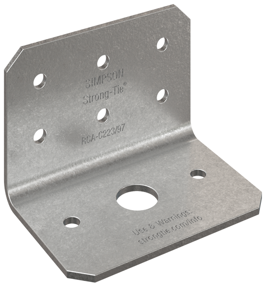 Simpson Strong-Tie RCA-C223/97-R90 RCA-C™ 2 in. x 2 in. x 3 in. 12-Gauge Rigid Connector Angle for Concrete (90-Qty)