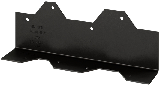 Simpson Strong-Tie L70PC Outdoor Accents® 7 in. 16-Gauge ZMAX®, Black Powder-Coated Reinforcing L Angle