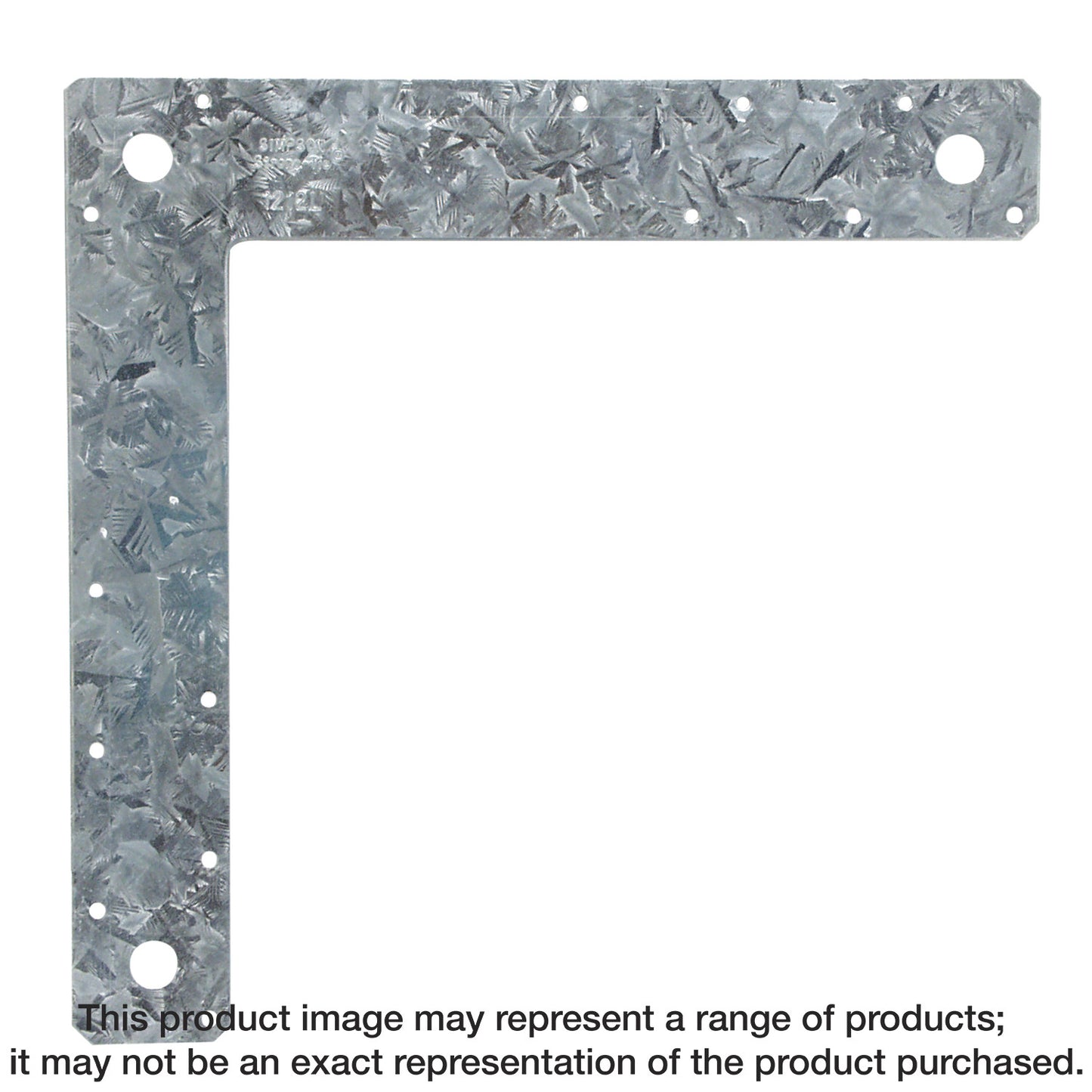 Simpson Strong-Tie 1212L 12 in. x 12 in. 14-Gauge Galvanized L Strap (Pack of 1500)