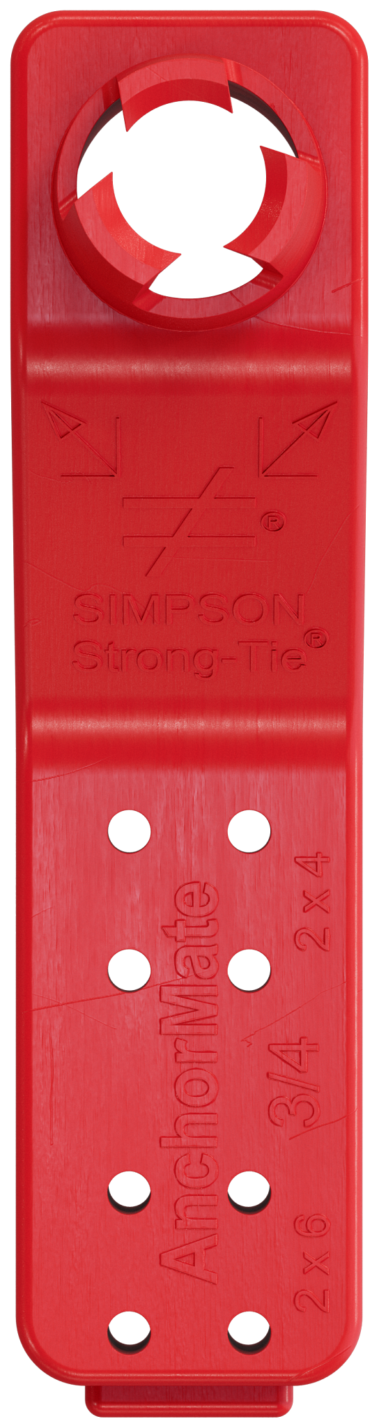 Simpson Strong-Tie AM 3/4 AnchorMate® 3/4-in. Dia. Anchor Bolt Holder — Red (100-Qty)