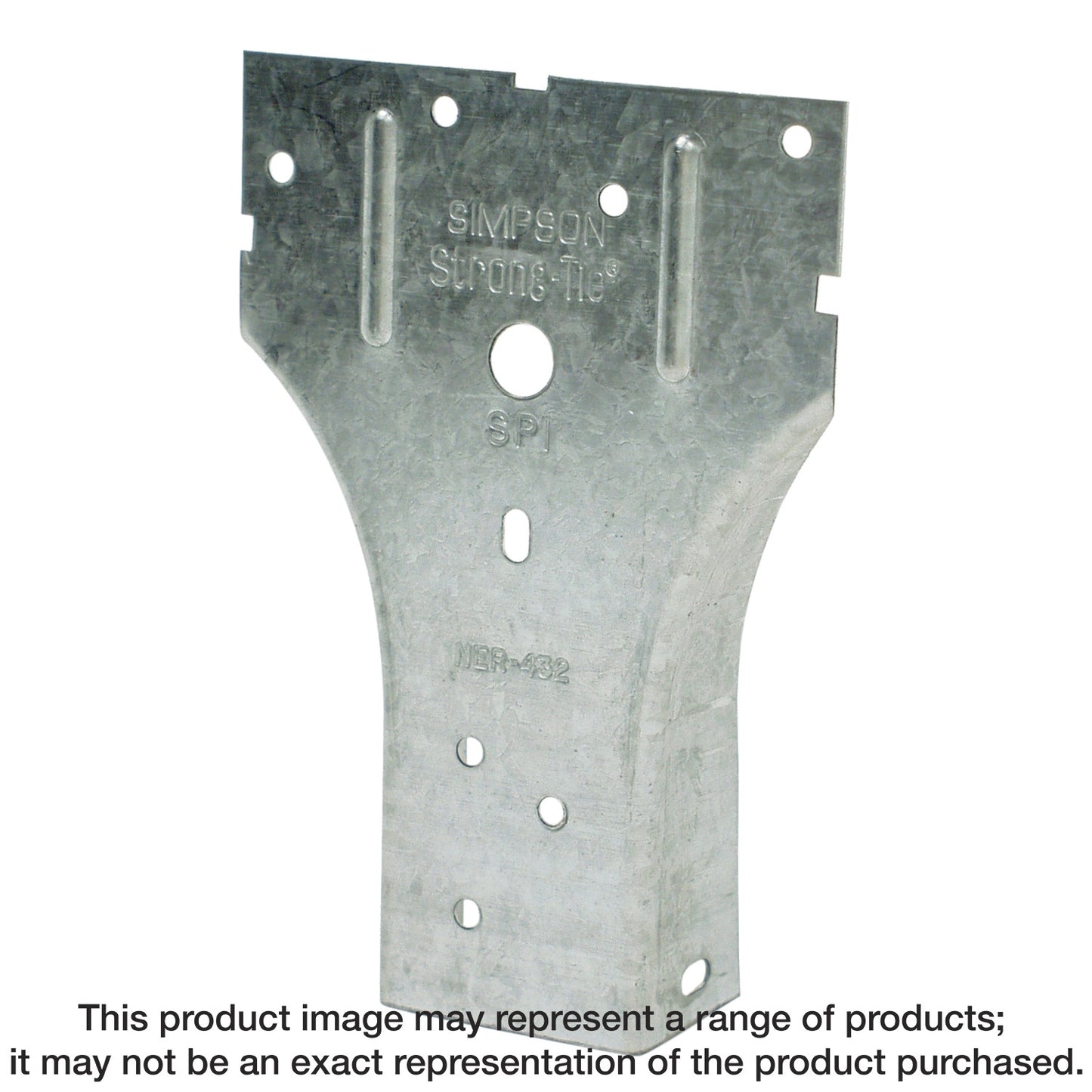 Simpson Strong-Tie SP1 SP 3-1/2-in. x 5-1/16-in. Galvanized Stud-Plate Tie (Pack of 100)