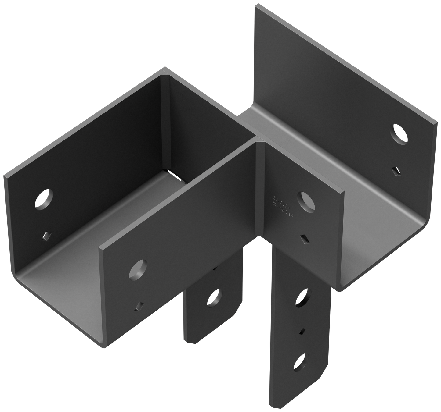 Simpson Strong-Tie ECCLL444 ECCLL L-Shape End Column Cap for 4x Beams, 4x Post, Skewed Left