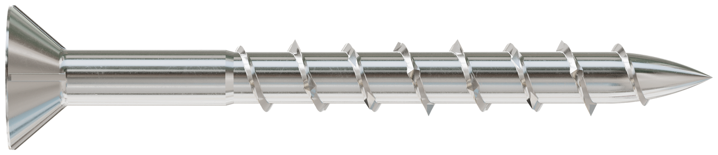 Simpson Strong-Tie S08162WP5 Deck-Drive™ DWP WOOD SS Screw — #8 x 1-5/8 in. T-20, Flat Head, Type 305 (5 lb.) (Pack of 300)