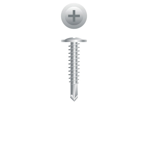 4M106 - Strong-Point 410 Stainless Steel Phillips Modified Truss (R/W) Head, Passivated & Waxed, 10-16 x 3/4, #3 Point, Box of 5.000