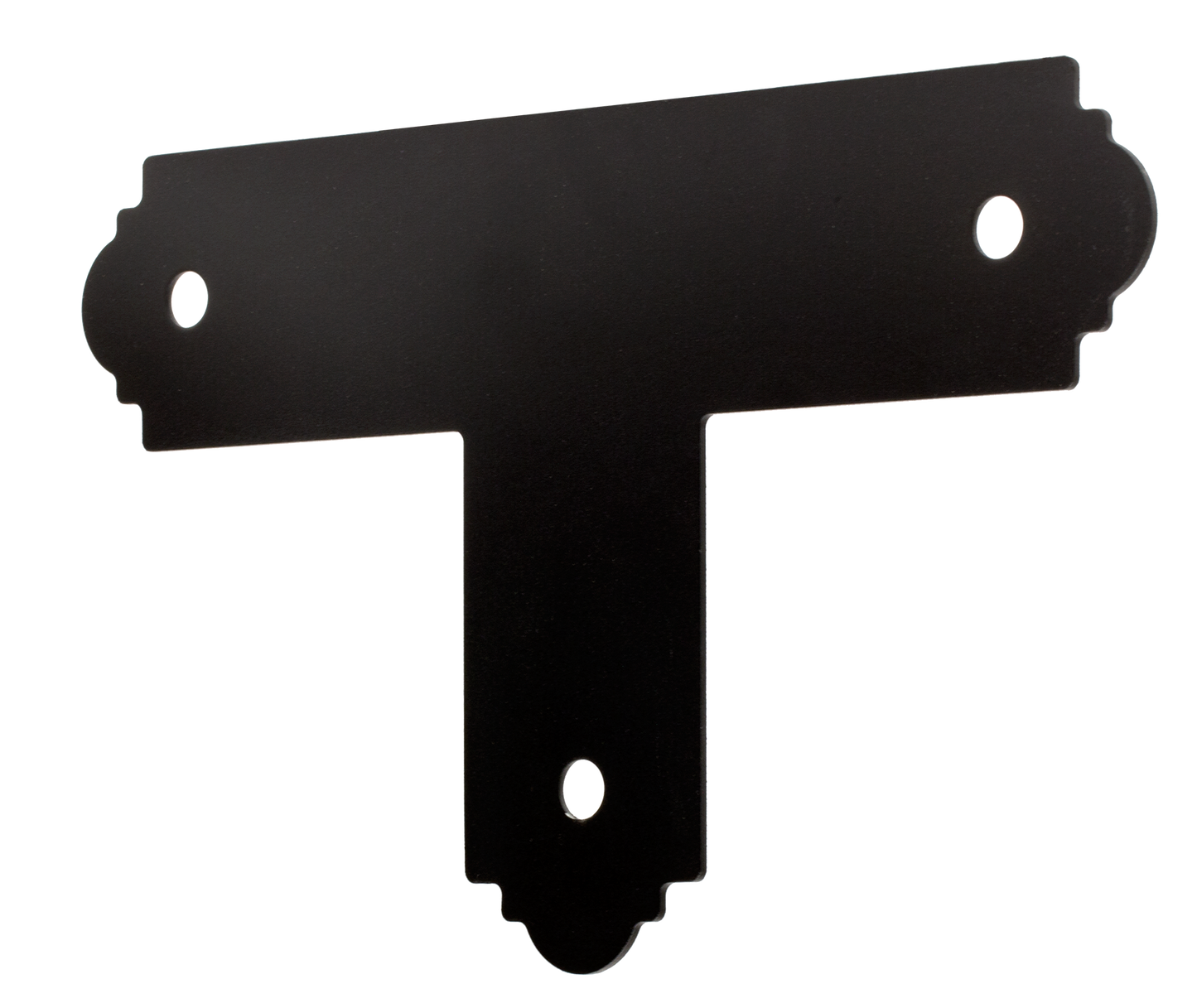 Simpson Strong-Tie APT4 Outdoor Accents® Mission Collection® ZMAX®, Black Powder-Coated T Strap for 4x4