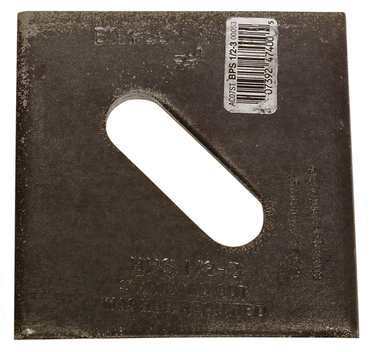 Simpson Strong-Tie BPS 1/2-3 BPS 3 in. x 3 in. Slotted Bearing Plate with 1/2 in. Bolt Dia.